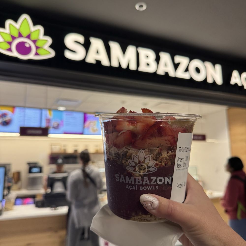 Sambazon - Protein açai bowl with strawberries added - Acai Bowls Near Me - Santa Ana, California Sambazon - Protein açai bowl with strawberries added - Acai Bowls Near Me - Santa Ana, California