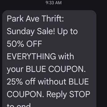 Park Ave Thrift - Proof of text that was not honored. I had everything I was supposed to. They just wouldn't do it. - Thrift Stores Near Me - Lawrenceville, Georgia Park Ave Thrift - Proof of text that was not honored. I had everything I was supposed to. They just wouldn't do it. - Thrift Stores Near Me - Lawrenceville, Georgia