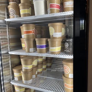 Uji Time Dessert - Various "hard" ice cream tubs - some very unique flavors here! - Desserts Near Me - Concord, California