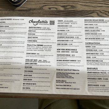 Chocolattes - Menu - Coffee & Tea Near Me - Fort Myers, Florida