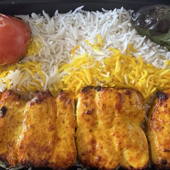 Saffron Kitchen - Saffron Tikka Kabob This dish was tender and full of flavor and accompanied by fresh ingredients. - Halal Near Me - Buffalo, New York