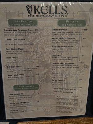 Menu photo 3 Kells Irish Restaurant & Bar Seattle, WA