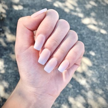 Stella Nail Lounge - Natural nude and soft white ombré - Nail Salons Near Me - Seattle, Washington Stella Nail Lounge - Natural nude and soft white ombré - Nail Salons Near Me - Seattle, Washington