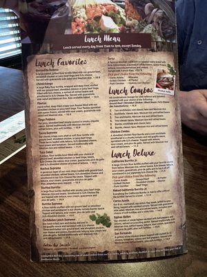 Menu photo 1 San Jose's Original Mexican Restaurant - Ocoee Ocoee, FL