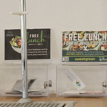 sweetgreen - Healthy Salads, Wraps, and Bowls - Drop your business card for a chance to snag free lunch for your entire office! - Fast Food Near Me - Carmel, Indiana