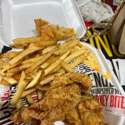 Fried Chicken & Red Velvet Waffles