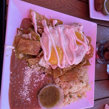 Mex Cocina Cafe - Chilaquiles verdes - Desserts Near Me - Burbank, California