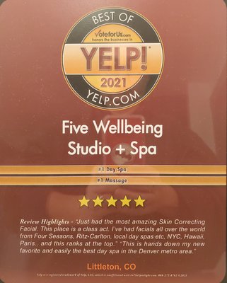 Five Wellbeing Spa by null