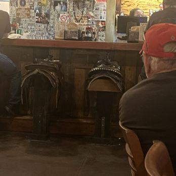 Tortilla Flat Superstition Saloon - Saddle bar seats - American Near Me - Tortilla Flat, Arizona