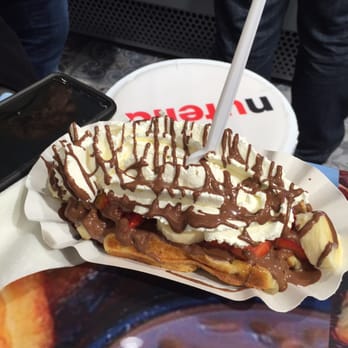 Dolce & Gelato Bio - The waffle with banana strawberries Nutella and whip cream - Desserts Near Me - Amsterdam, New Hampshire Dolce & Gelato Bio - The waffle with banana strawberries Nutella and whip cream - Desserts Near Me - Amsterdam, New Hampshire