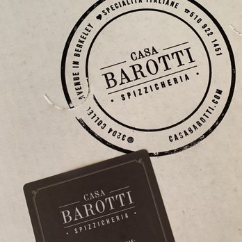 Casa Barotti - take out box with friendly heating instructions - Italian Near Me - Berkeley, California
