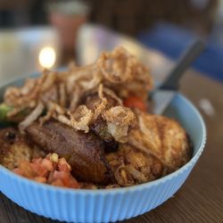 Habana Soco Restaurant - The Healthy Cuban Bowl (Coconut Rice) with chicken was fantastic!!