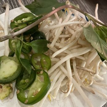 Saigon Eden - Bean sprout and chili add on for pho soup - Vietnamese Near Me - San Gabriel, California Saigon Eden - Bean sprout and chili add on for pho soup - Vietnamese Near Me - San Gabriel, California