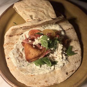 théa - Open Face Pita w/ Salmon - Mediterranean Near Me - Phoenix, Arizona théa - Open Face Pita w/ Salmon - Mediterranean Near Me - Phoenix, Arizona