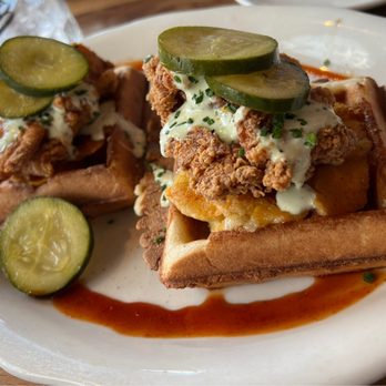 Tupelo Honey Southern Kitchen & Bar - Asheville Hot Fried Chicken with Mac-N-Cheese Waffles - Southern Near Me - Denver, Colorado Tupelo Honey Southern Kitchen & Bar - Asheville Hot Fried Chicken with Mac-N-Cheese Waffles - Southern Near Me - Denver, Colorado