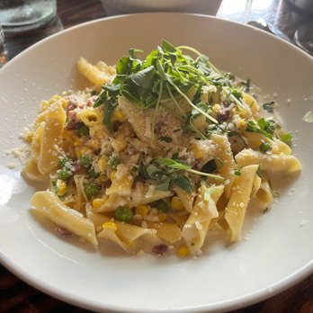 Bar Roma - SPECIAL PASTA - pasta in a cream sauce, peas, corn and gem lettuce - Bars Near Me - Chicago, Illinois