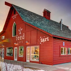 Tart - The historic barn that houses tart and sister business Feed Cafe.