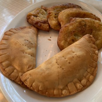 Boriken Restaurant - 2 Empanadillas de Camarones and 4 Bacalaitos Fritos - Puerto Rican Near Me - Beaverton, Oregon