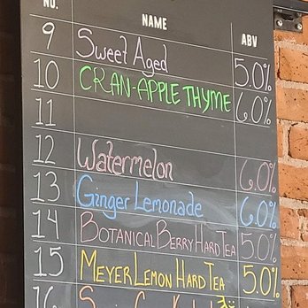 Locust Cider Fort Collins - I think these are other drink they have. I didn't ask. - Cideries Near Me - Fort Collins, Colorado