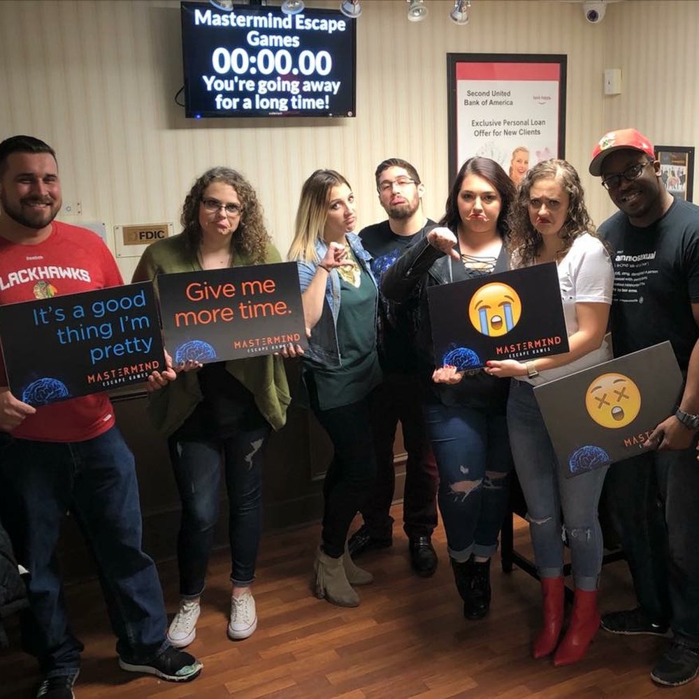 Mastermind Escape Games - We didn't quite make it out, but we had a blast! Will be back soon to try our skills at another room! - Escape Games Near Me - Schaumburg, Illinois Mastermind Escape Games - We didn't quite make it out, but we had a blast! Will be back soon to try our skills at another room! - Escape Games Near Me - Schaumburg, Illinois