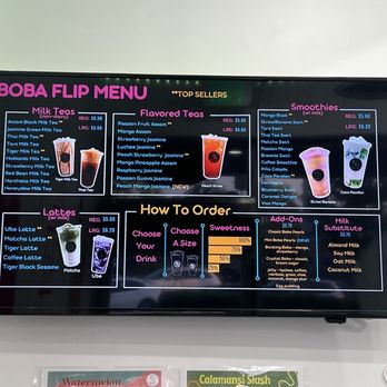 Boba Flip - Menu - Bubble Tea Near Me - Brea, California