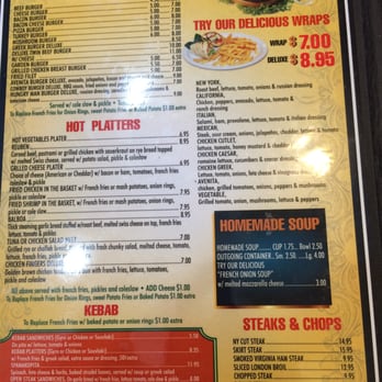 Avenita Diner - Page 3 of menu - Diners Near Me - Jamaica, New York Avenita Diner - Page 3 of menu - Diners Near Me - Jamaica, New York