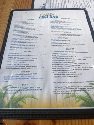 Menu photo 1 Martell's Tiki Bar Point Pleasant, NJ