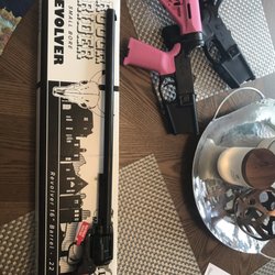 Gun Pro Shooting Supplies - Everything I came home with notice the revolver , the impulse buy
