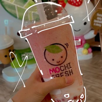 Mochi Fresh - Strawberry bobba milk - Desserts Near Me - Tempe, Arizona Mochi Fresh - Strawberry bobba milk - Desserts Near Me - Tempe, Arizona