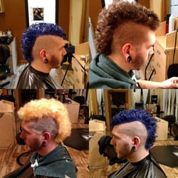 Salon Moxie - Cool before and after by Celinda. Eleumen Blue rocks!