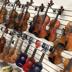 Rowland Heights Music - A vast assortment of violins, violas, ukuleles