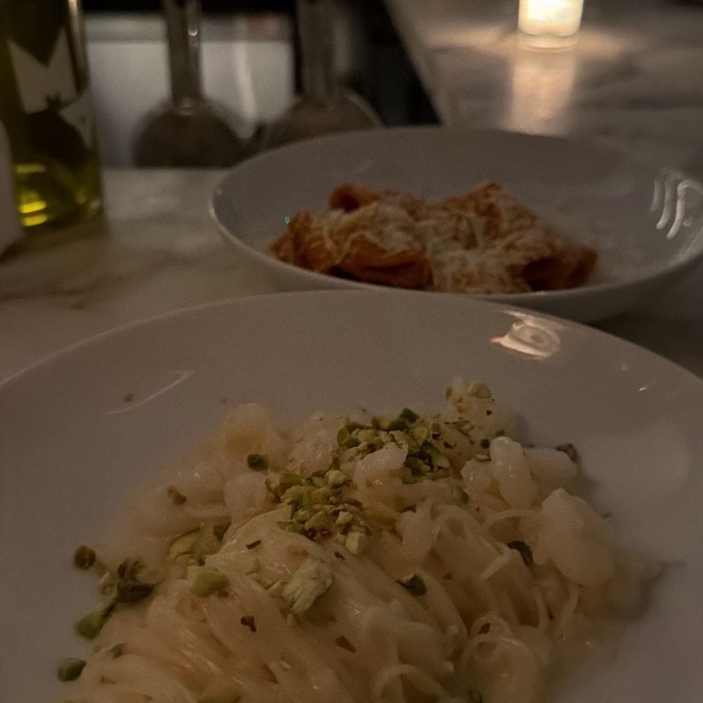Mamo Miami - Capelli d'angelo, Gamberi Pistacchio - Italian Near Me - Miami, Florida Mamo Miami - Capelli d'angelo, Gamberi Pistacchio - Italian Near Me - Miami, Florida