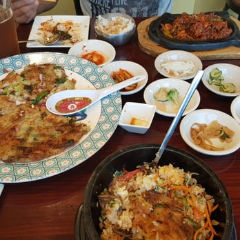 Sushi Express - Pork Bulgogi, stone bowl bulgogi and korean side dishes. Very yummy - Korean Near Me - San Antonio, Texas Sushi Express - Pork Bulgogi, stone bowl bulgogi and korean side dishes. Very yummy - Korean Near Me - San Antonio, Texas