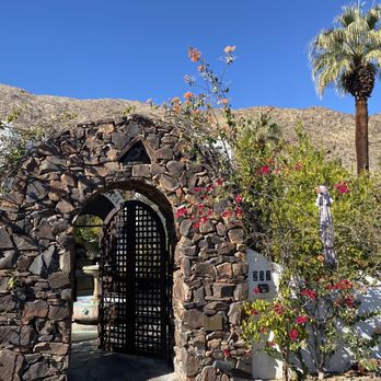 Korakia Pensione - Front gate to check in - Hotels Near Me - Palm Springs, California Korakia Pensione - Front gate to check in - Hotels Near Me - Palm Springs, California