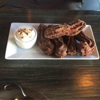 Bosscat Kitchen & Libations - Red velvet churros.. That look brown - New American Near Me - Irvine, California