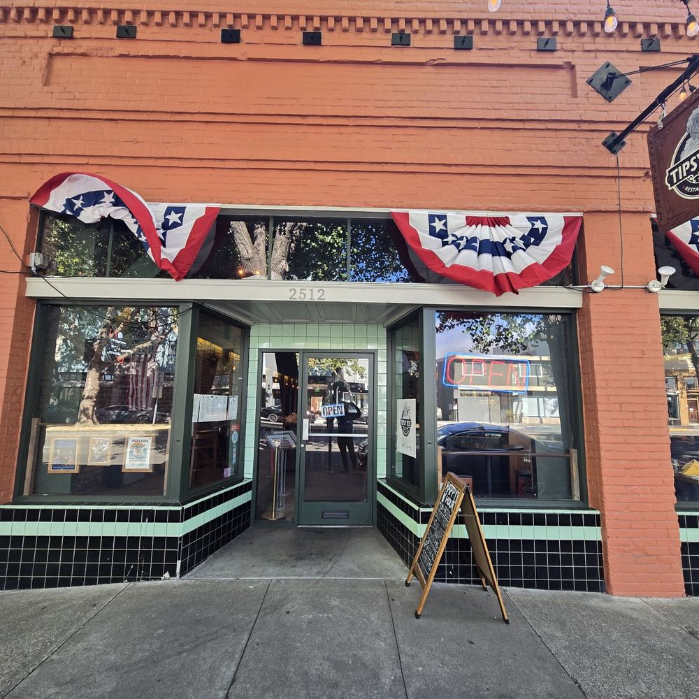 Tipsy Yeti Restaurant & Bar - Outside and Front of Building. With a little 4th of July decoration still up from earlier last week. - Sports Bars Near Me - Berkeley, California Tipsy Yeti Restaurant & Bar - Outside and Front of Building. With a little 4th of July decoration still up from earlier last week. - Sports Bars Near Me - Berkeley, California