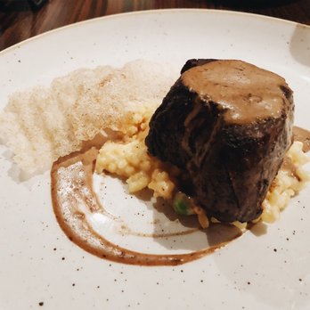 Fuego - Steak with mushroom risotto - Mexican Near Me - Cancún, ROO