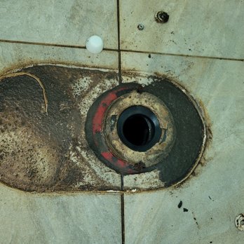 Shim's Plumbing - Removed the toilet to show the dirt where the seal needed to be replaced. - Plumbing Near Me Shim's Plumbing - Removed the toilet to show the dirt where the seal needed to be replaced. - Plumbing Near Me