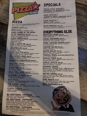 Menu photo 1 Pizza J Providence, RI Menu photo 1 Pizza J Providence, RI