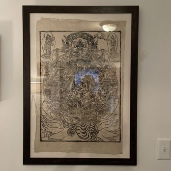 Quick Frames - Quick Frames did a fantastic job framing this gorgeous Tibetan calendar that belonged to my grandma - Framing Near Me - Los Angeles, California