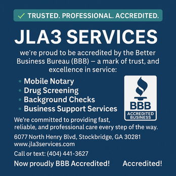 JLA3 Services - Notaries Near Me - Stockbridge, Georgia JLA3 Services - Notaries Near Me - Stockbridge, Georgia