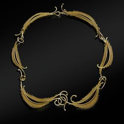 Woven Necklace by Mary Lee Hu.