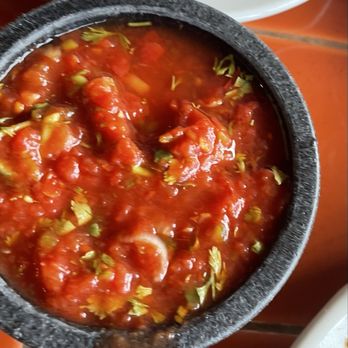 El Chorlito Mexican Eatery - Salsa ( pretty spicy) - Mexican Near Me - San Simeon, California