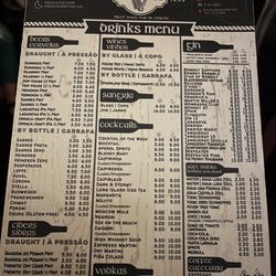 O'Gilins IrishPub - Drinks menu from November 2023