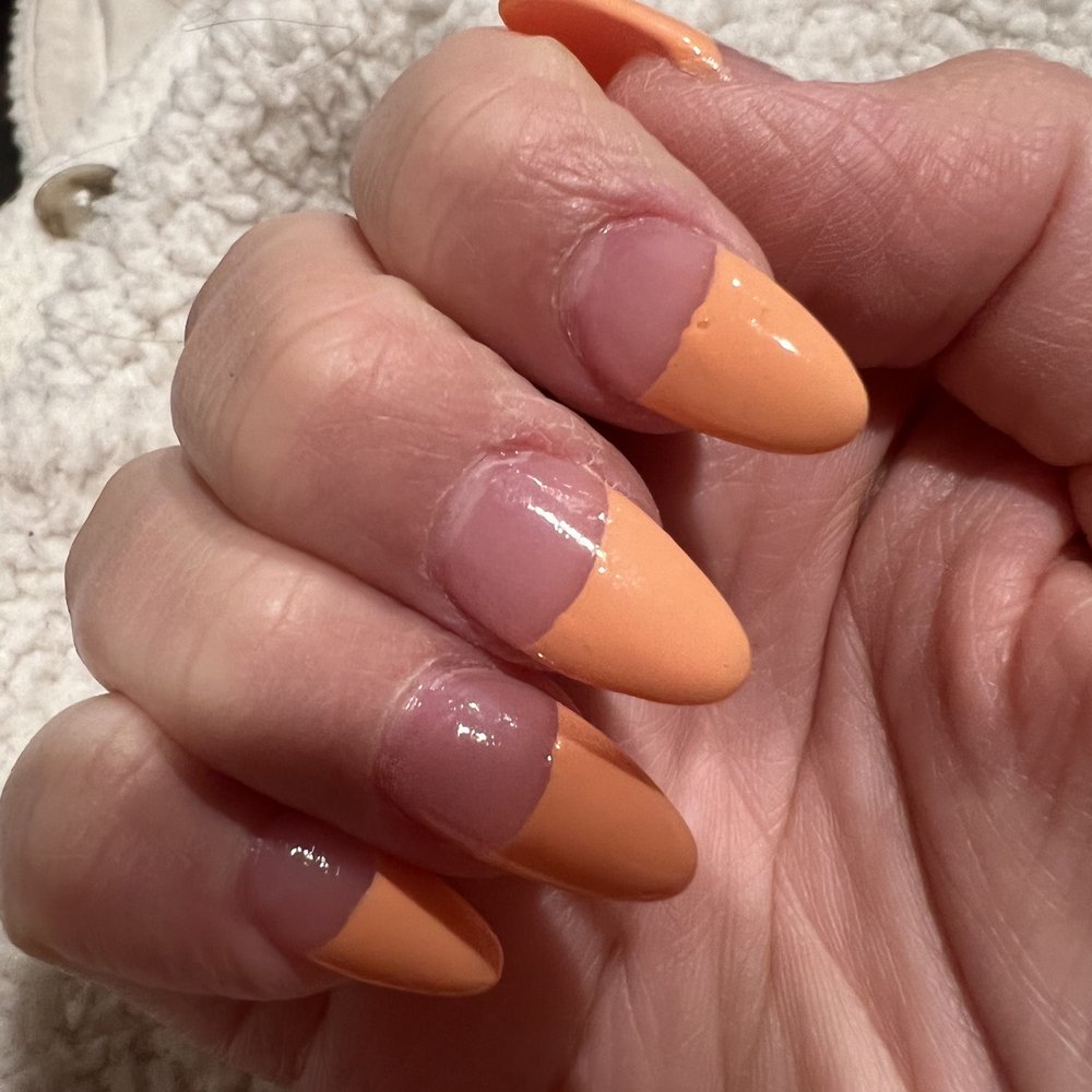 Skye Nail Lounge - Lines aren't straight and messy. - Nail Salons Near Me - Las Vegas, Nevada