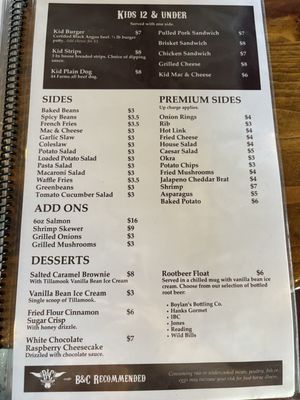Menu photo 1 B & C Barbeque Wichita, KS