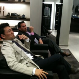 My main Hugo Boss go-to guy at the Woodfield Mall store is Kevin (the white dude)!