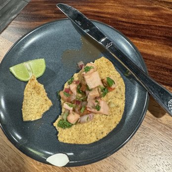 Mariscos Playa Hermosa - Complimentary ceviche tostada. Muy Sabroso!! - Mexican Near Me - Phoenix, Arizona Mariscos Playa Hermosa - Complimentary ceviche tostada. Muy Sabroso!! - Mexican Near Me - Phoenix, Arizona