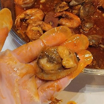 Grab A Crab - Found a big clam meat! - Seafood Near Me - Hacienda Heights, California