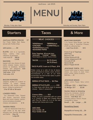 Menu photo 1 JesCrave Fort Worth, TX